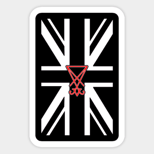 UK Flag Sigil Of Lucifer Sticker